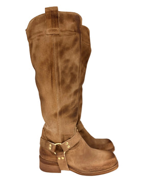 STIVALE IN CAMOSCIO CON FIBBIA