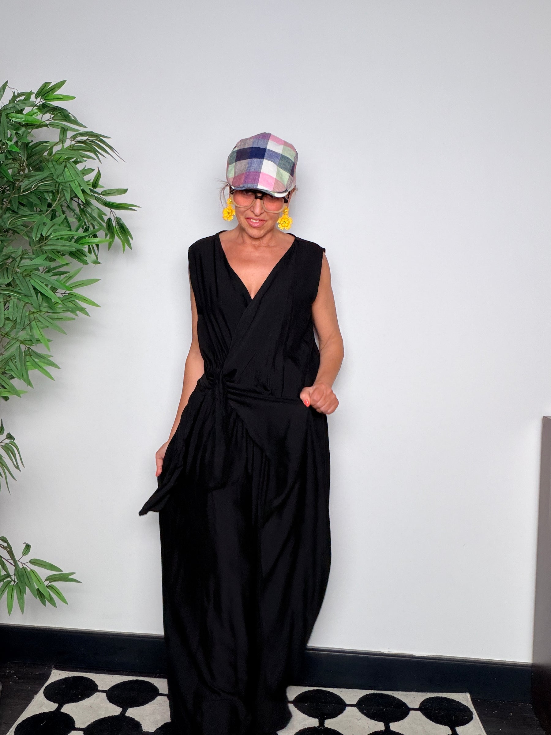 Tuta Jumpsuit con Nodo Frontale