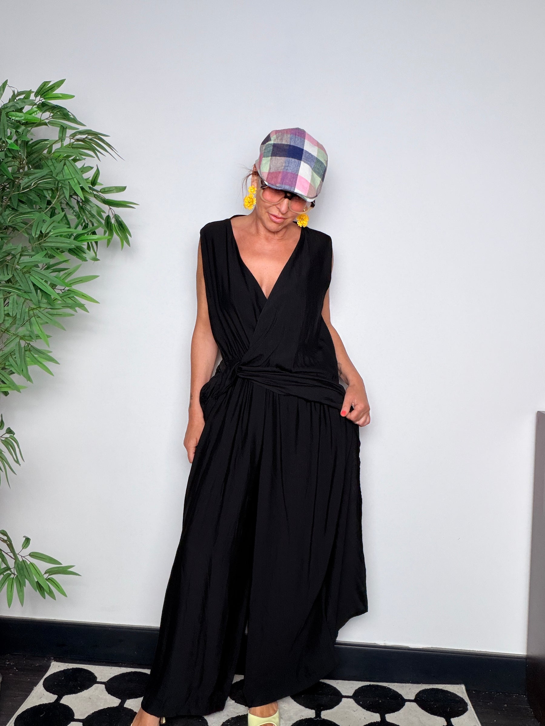 Tuta Jumpsuit con Nodo Frontale