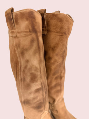 STIVALE IN CAMOSCIO CON FIBBIA