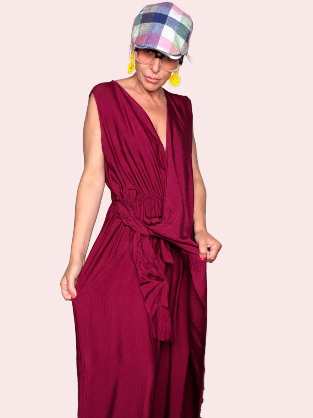 Tuta Jumpsuit con Nodo Frontale
