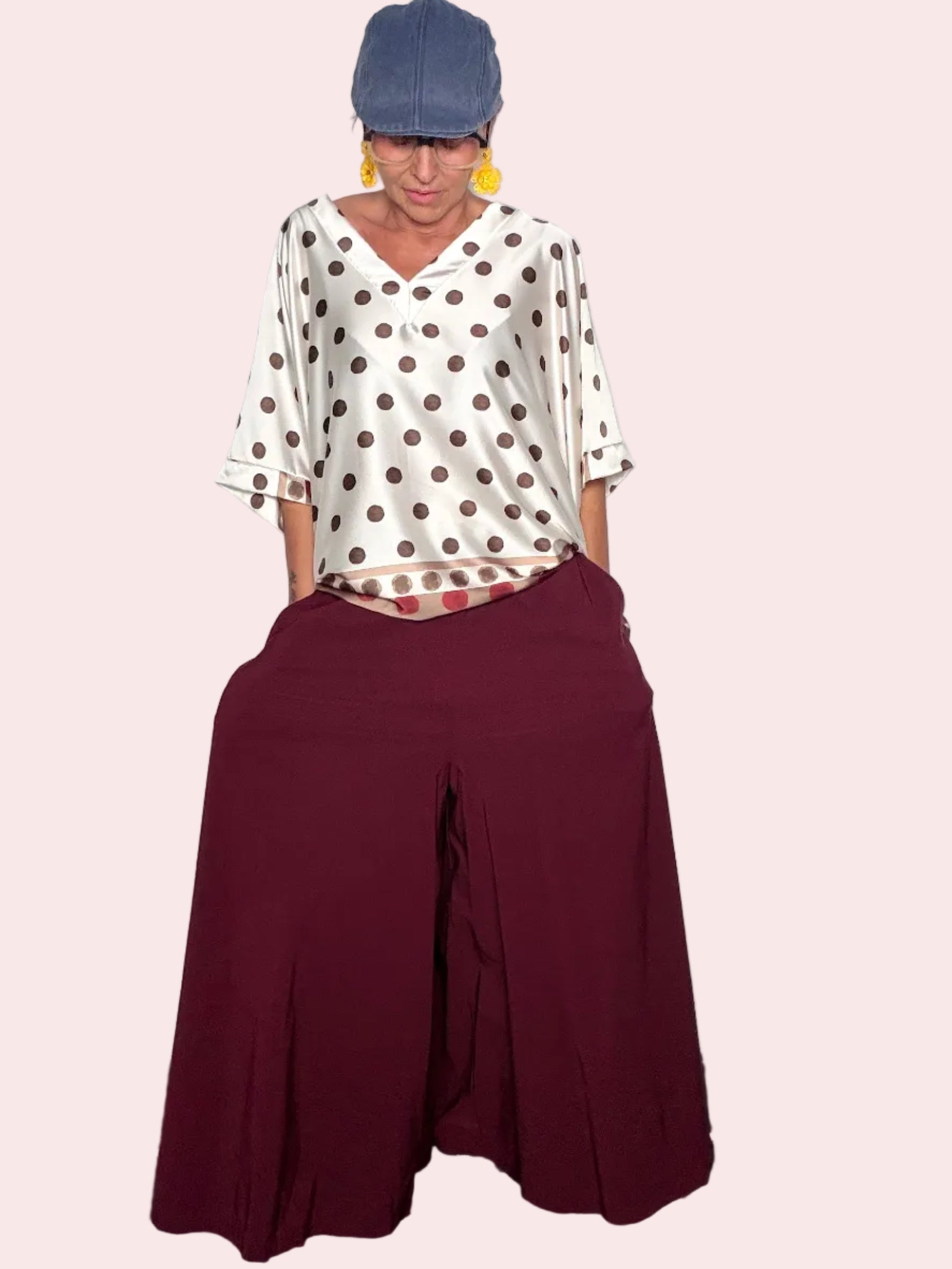 Pantagonna Oversize con Drappeggio