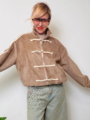 Bomber Scamosciato Urban Chic