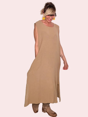 Completo Due Pezzi Abito Maxi e Poncho Rete