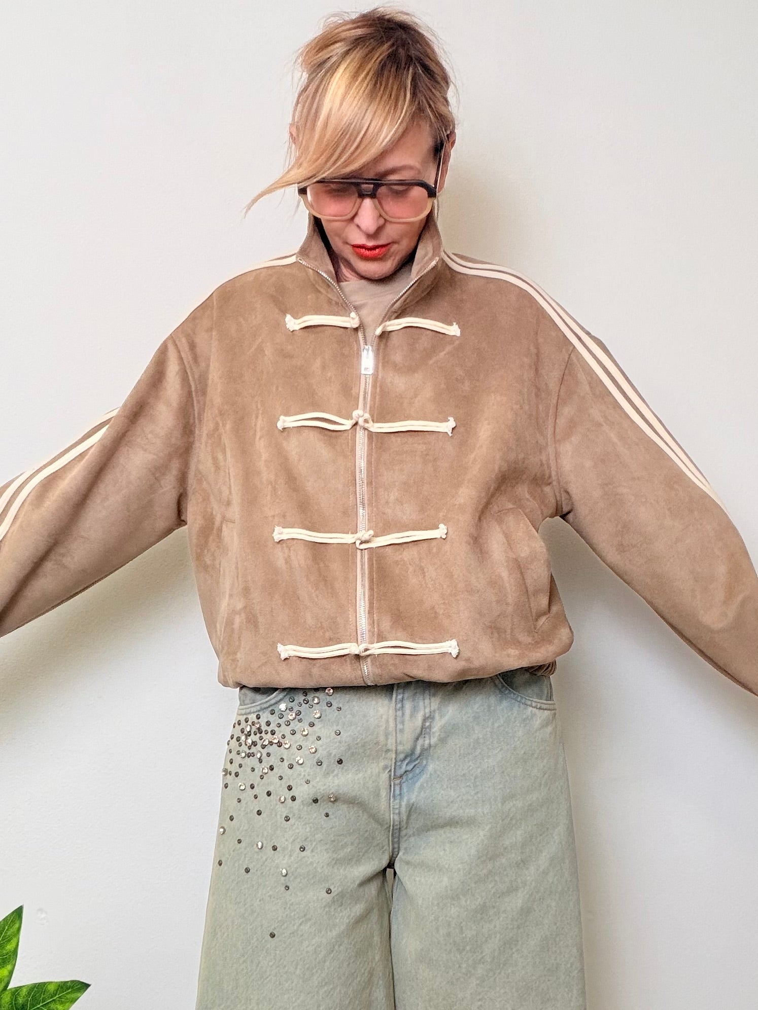 Bomber Scamosciato Urban Chic