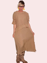 Completo Due Pezzi Abito Maxi e Poncho Rete