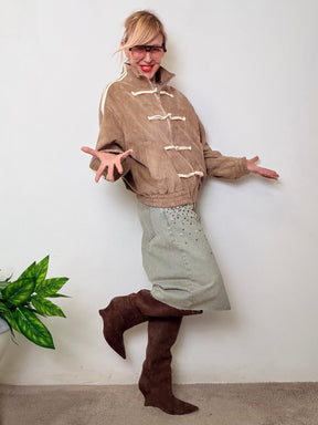 Bomber Scamosciato Urban Chic