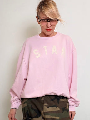 Felpa over con scritta Star