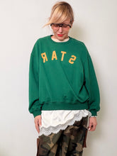 Felpa over con scritta Star