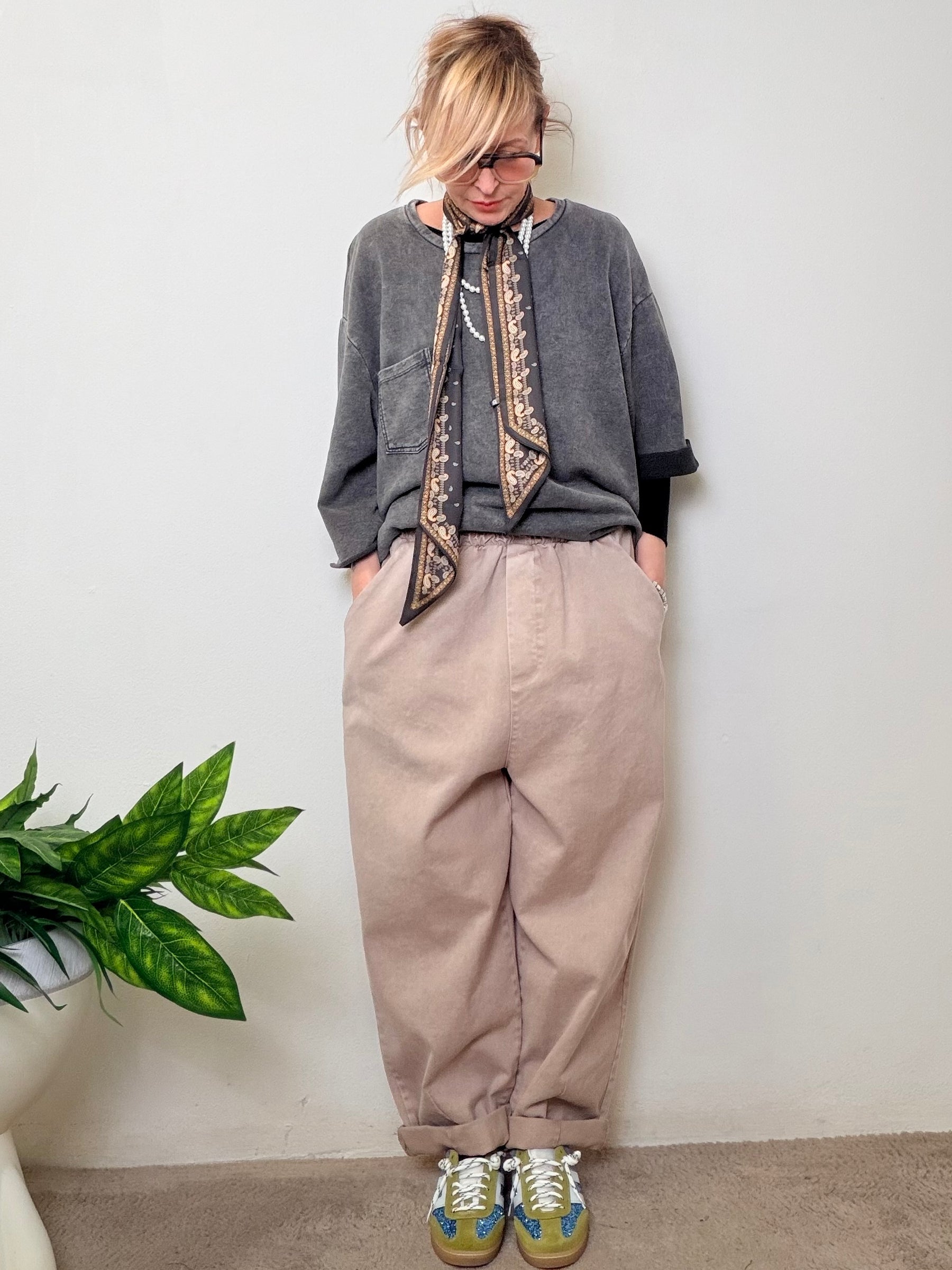 Jeans over tinto capo