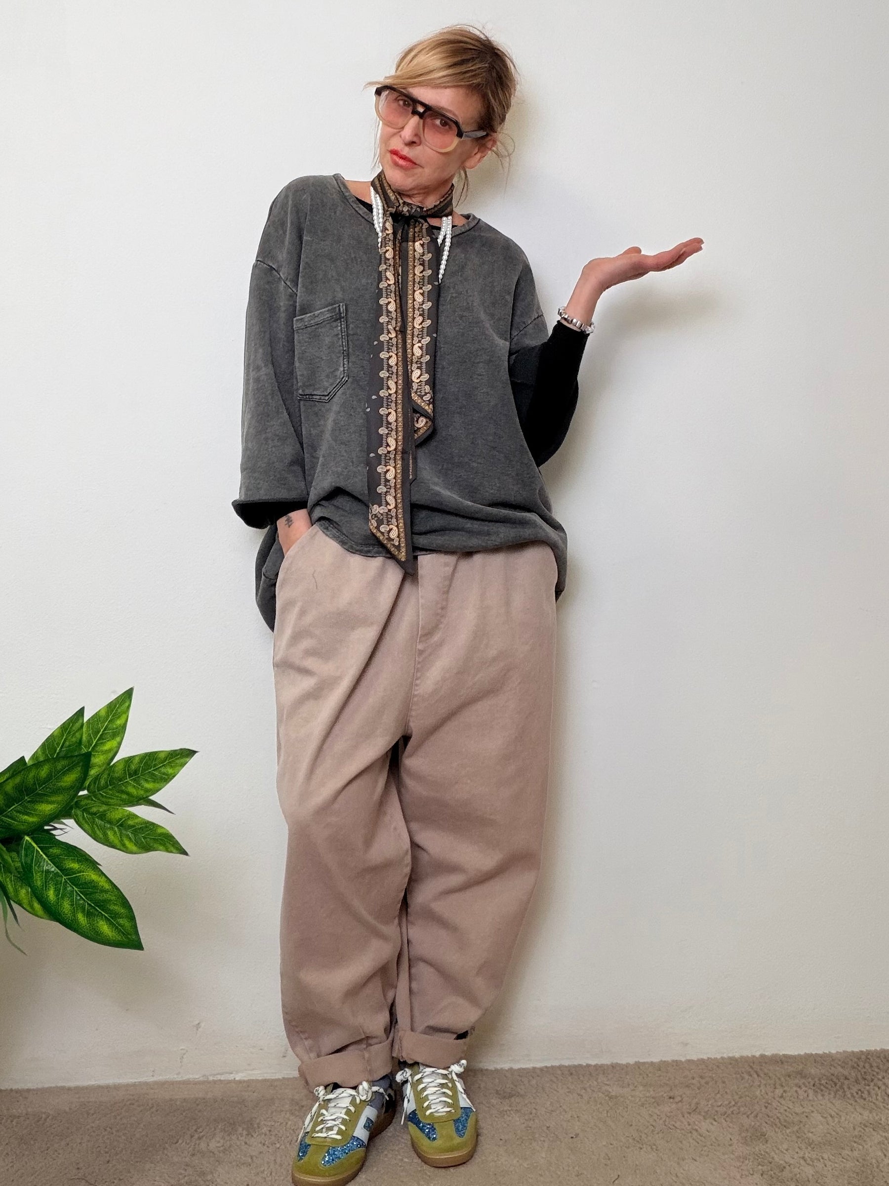 Jeans over tinto capo