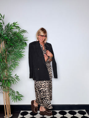 Abito Chemisier Over — Fantasia Leopardata
