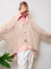 Cardigan in rete over