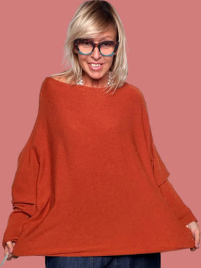 Maglia Ampia con Maniche a Pipistrello