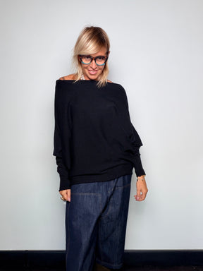 Maglia Ampia con Maniche a Pipistrello