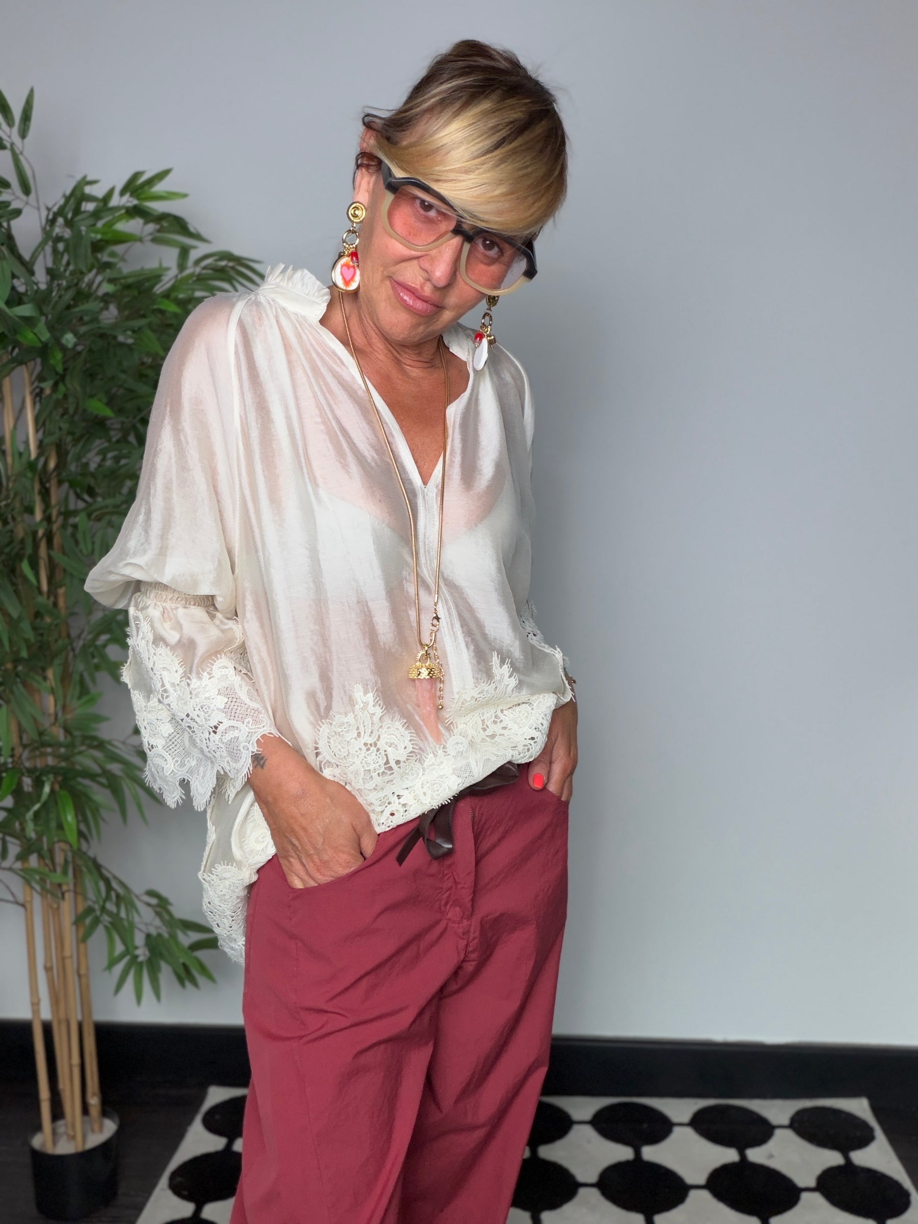 Pantalone Baggy in Tela Paracadute