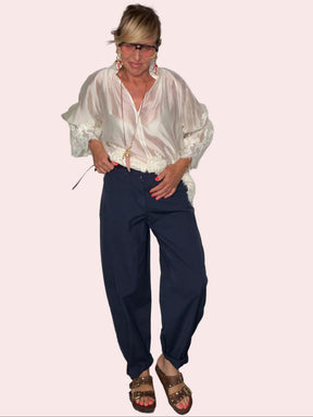 Pantalone Baggy in Tela Paracadute