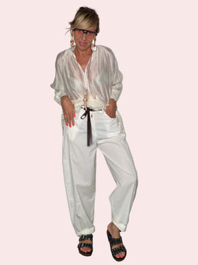 Pantalone Baggy in Tela Paracadute