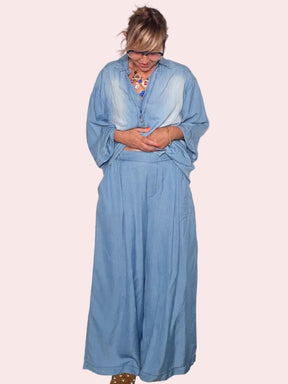 Pantalone chambray