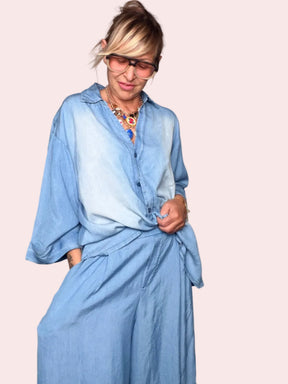 Pantalone chambray