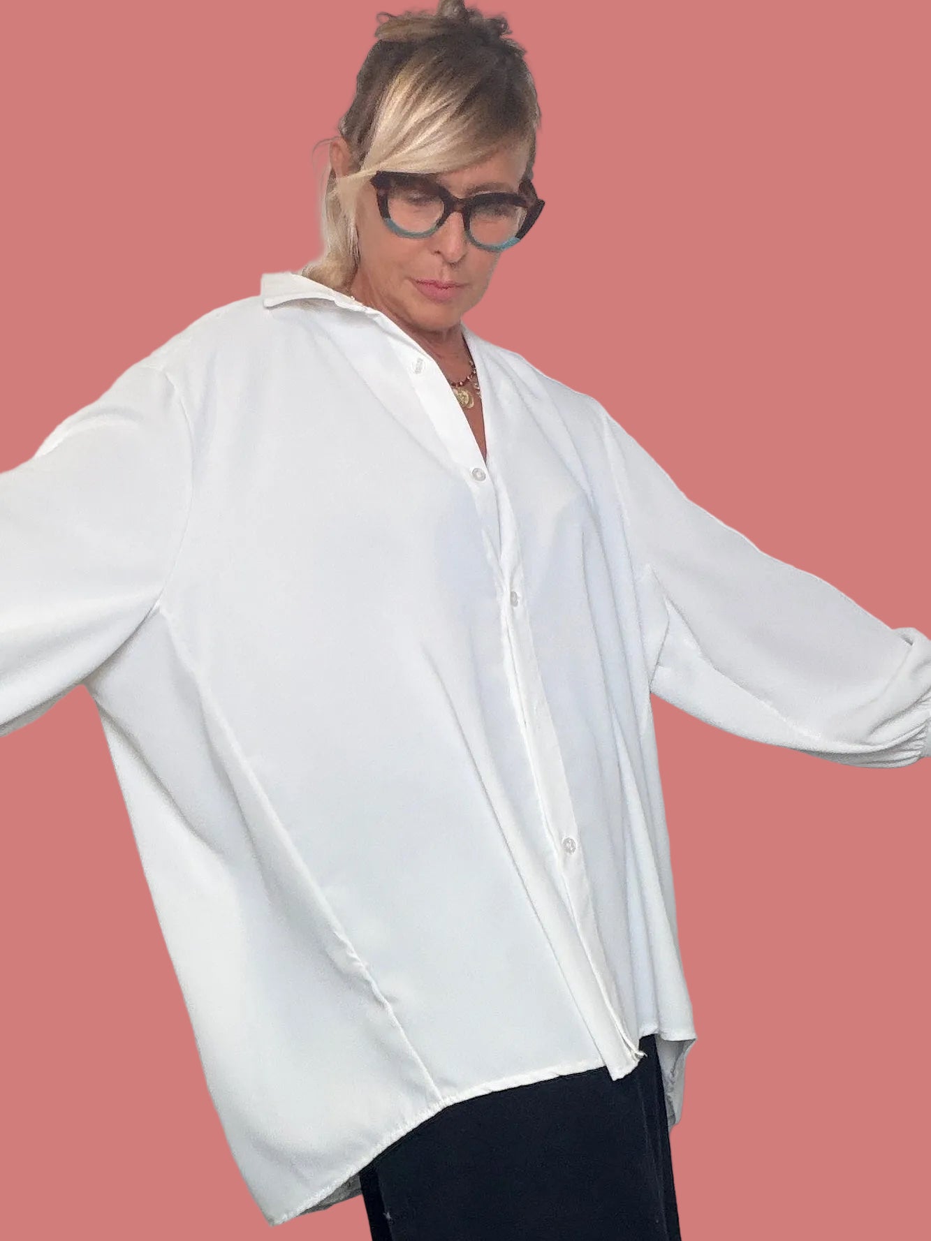 Camicia Over Pipistrello