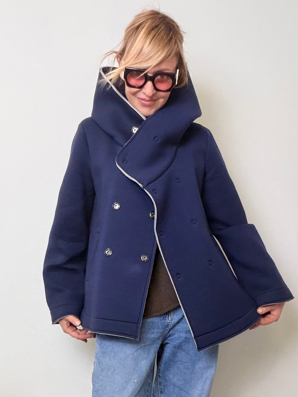 Giacca over in neoprene