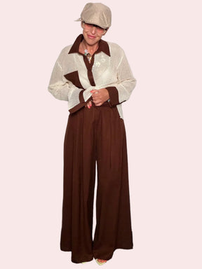 Pantalone palazzo wide leg