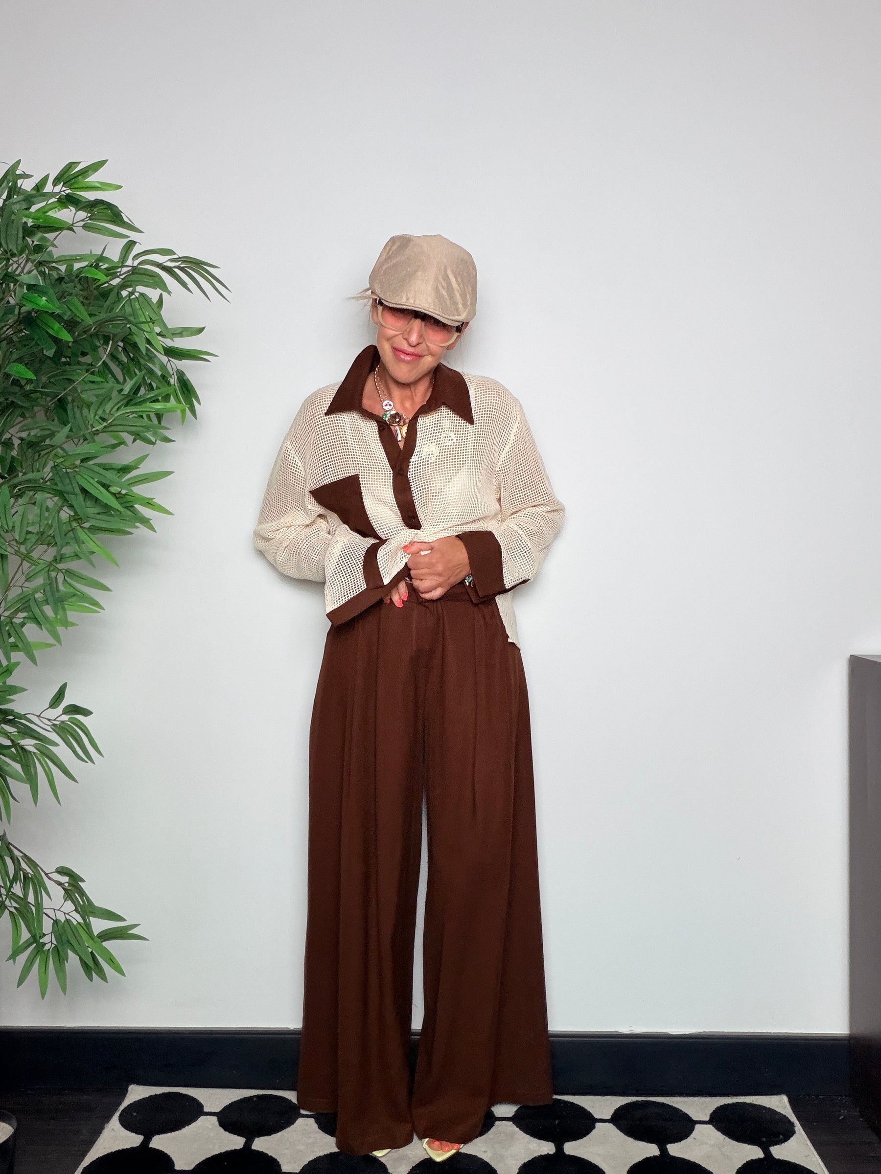 Pantalone palazzo wide leg