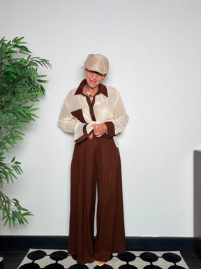 Pantalone palazzo wide leg