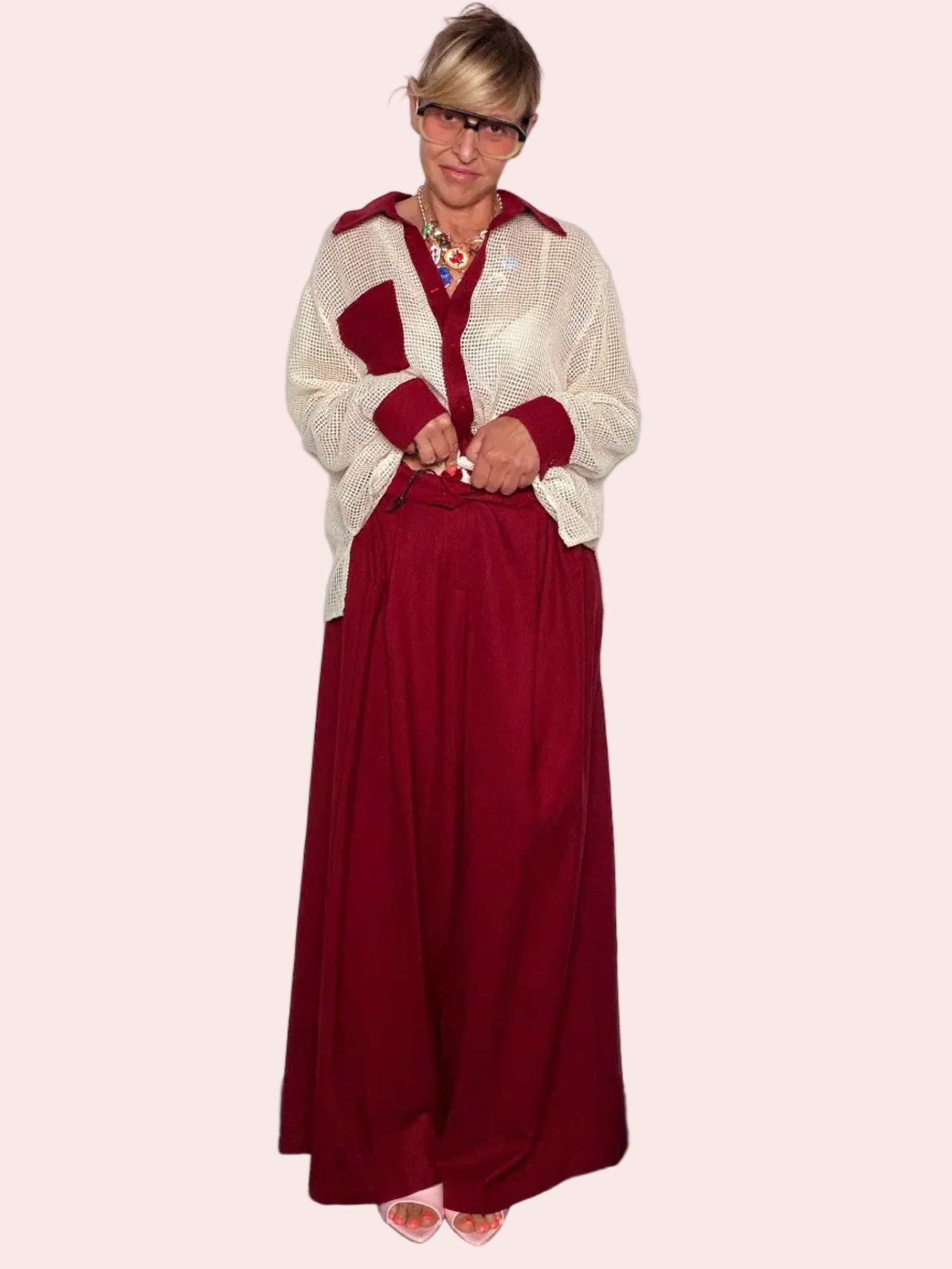Pantalone palazzo wide leg