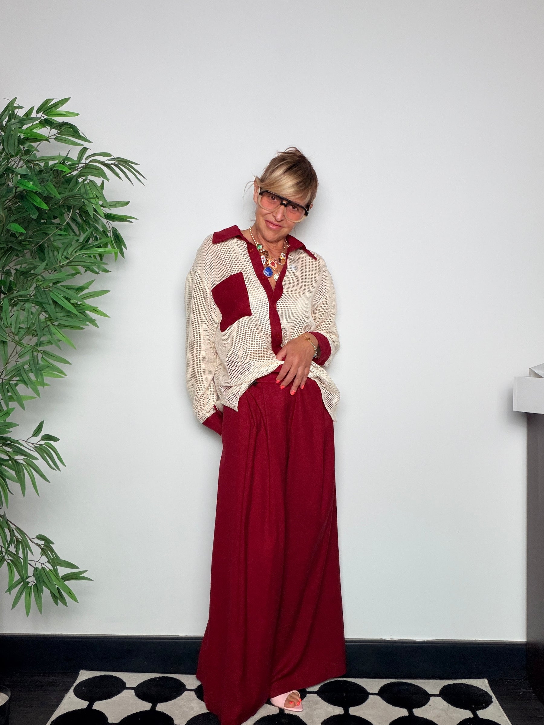 Pantalone palazzo wide leg