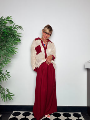 Pantalone palazzo wide leg