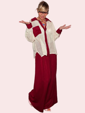 Pantalone palazzo wide leg