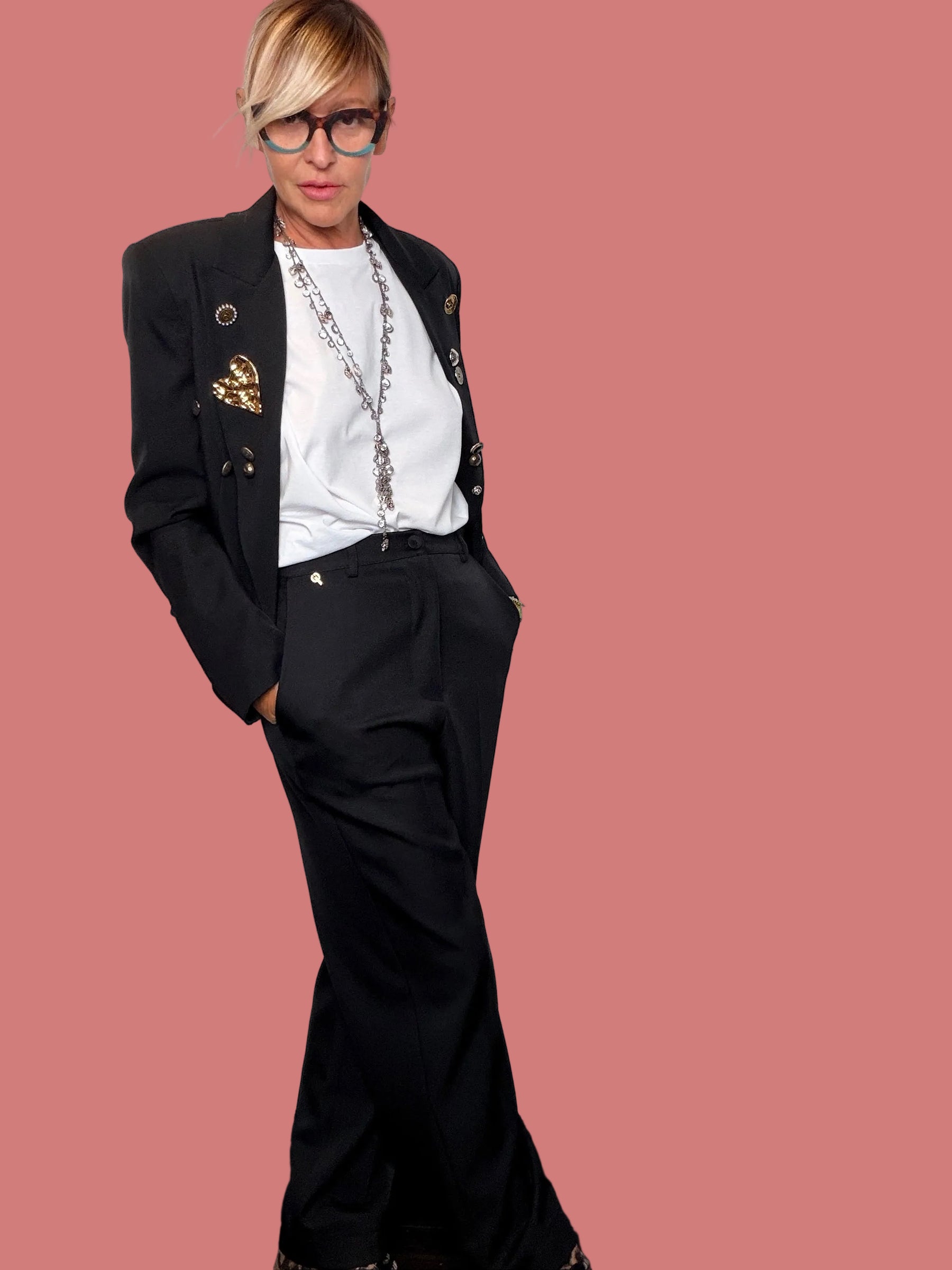 Pantalone Nero a Gamba dritta Philia Loft