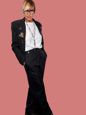 Pantalone Nero a Gamba dritta Philia Loft