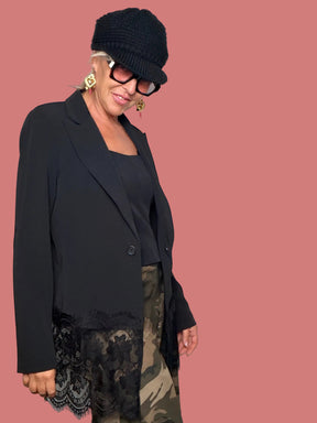 Giacca Blazer in Pizzo Nero Le Streghe