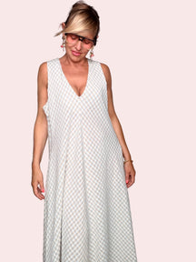 Abito Maxi Vichy Scollo V