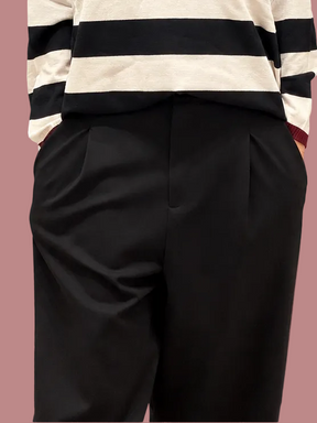 Pantalone crop a gamba ampia in punto Milano