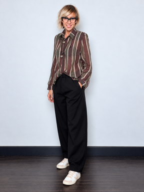 Pantalone in bengalina modello ovetto