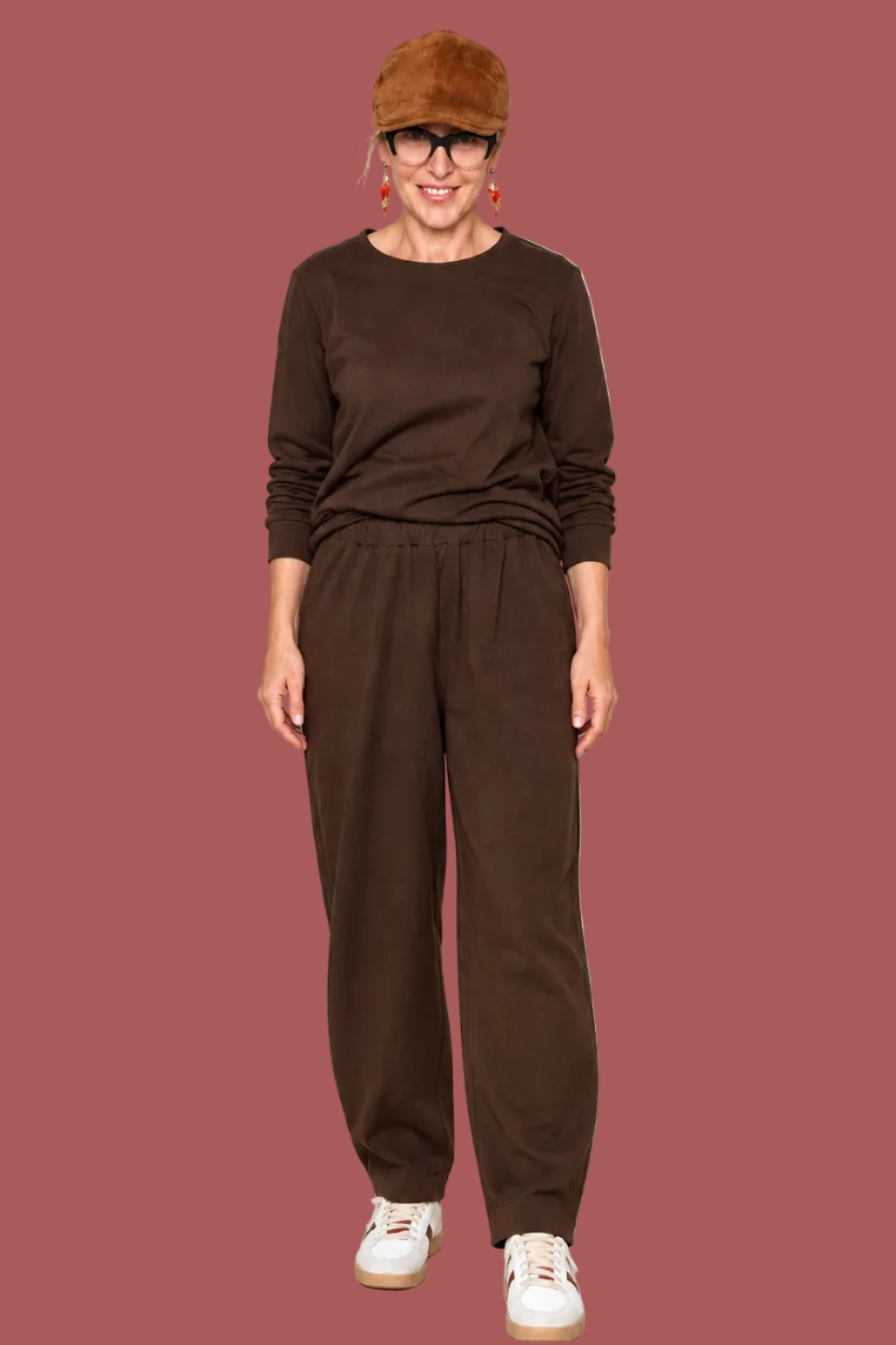 Pantalone Carota con Pinces Nero