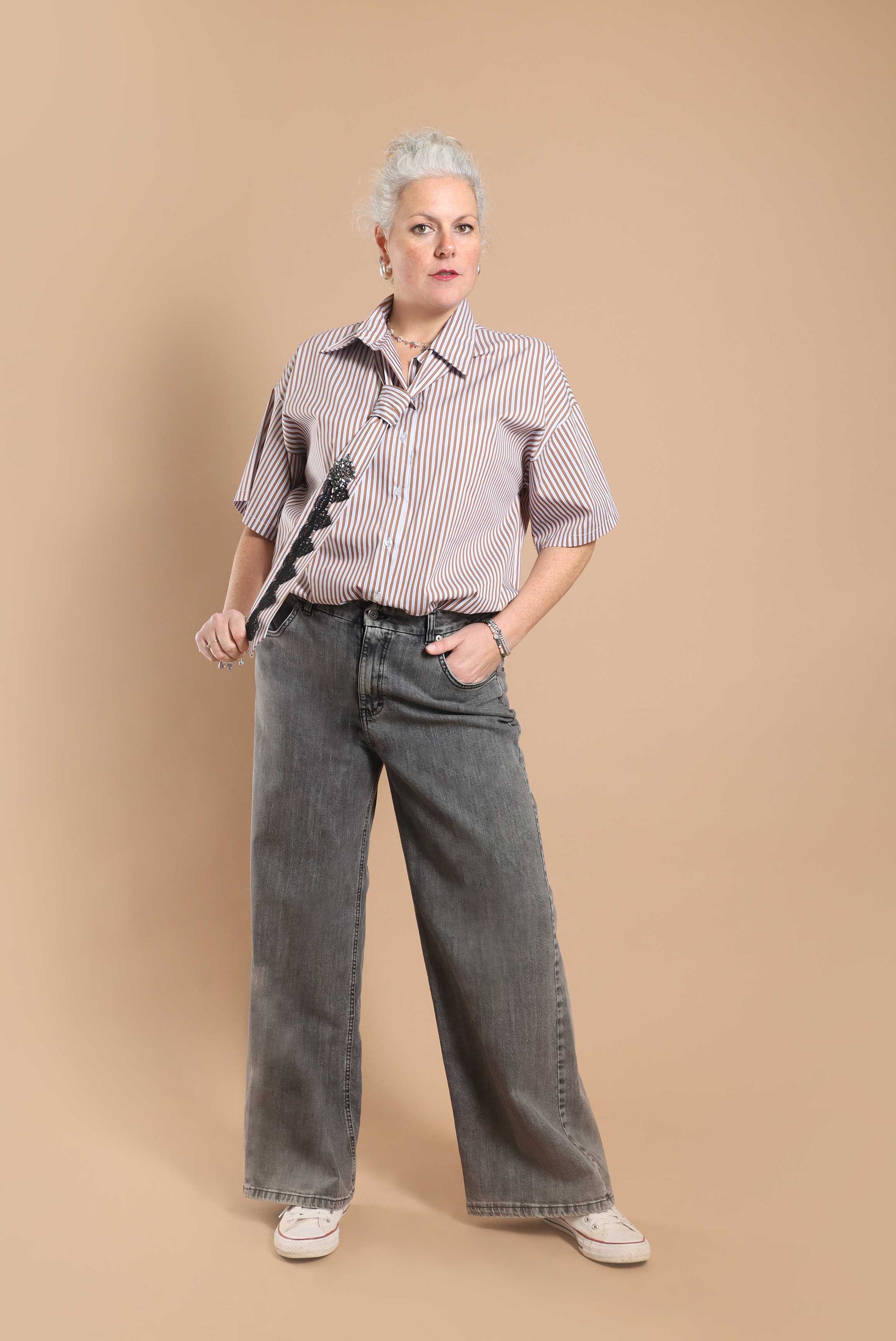DEJA VU -CAMICIA RIGHE EASY CHIC PREORDINI