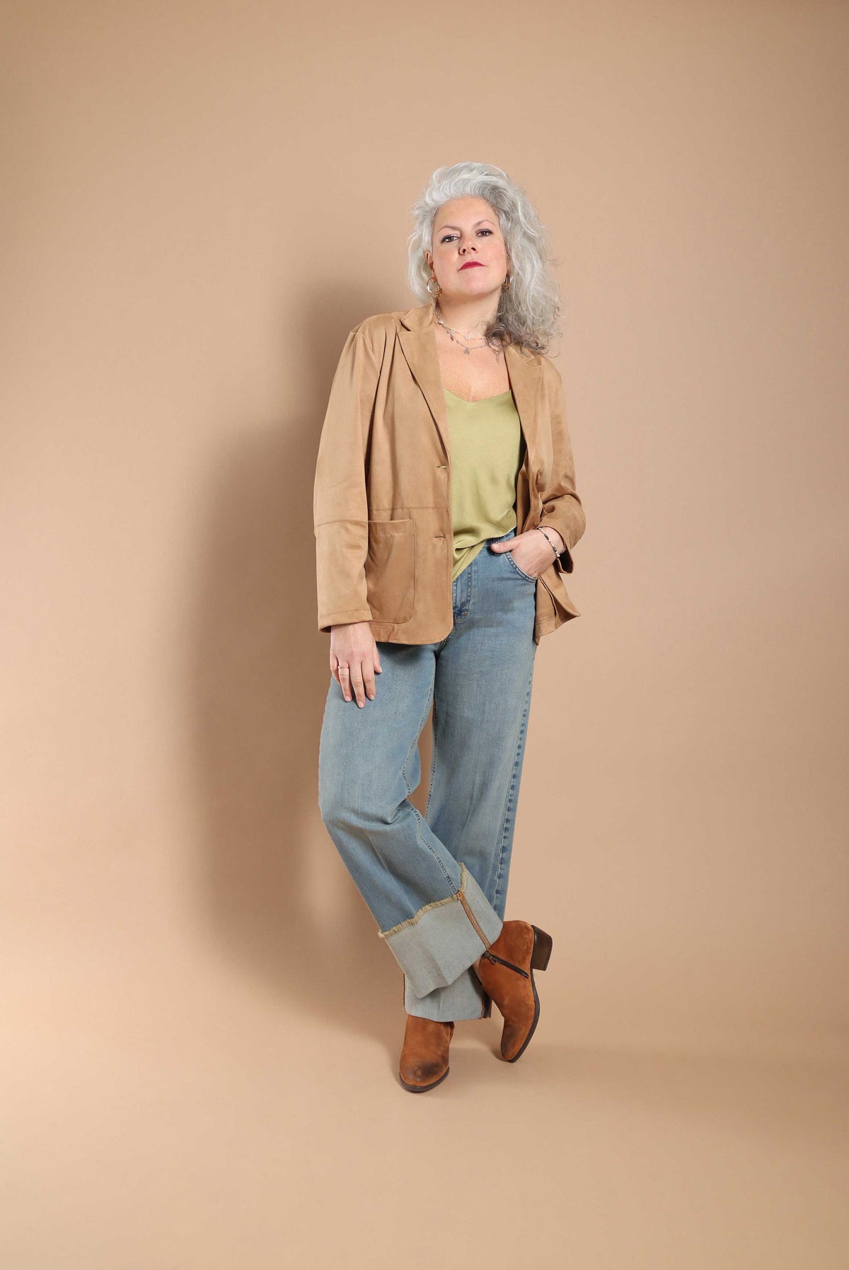 DEJA VU -Jeans Wide Fit con Maxi Risvolto PREORDINI