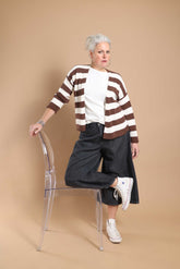 DEJA VU -Cardigan a Righe Morbido Over PREORDINI