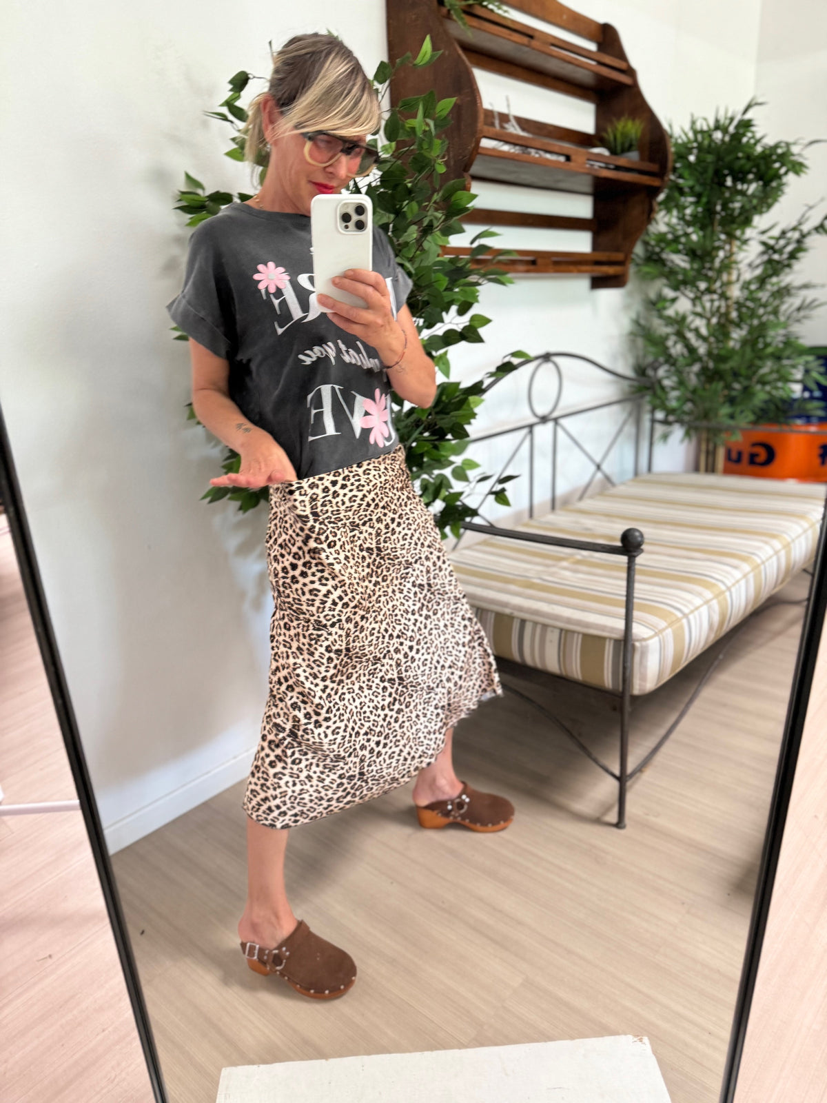 FEMALE - GONNA MIDI - ANIMALIER