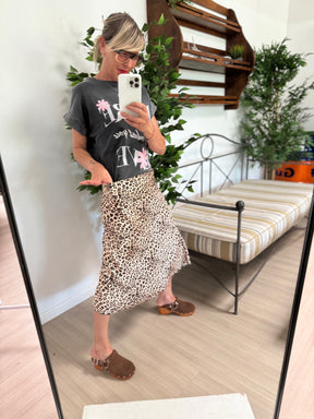 FEMALE - GONNA MIDI - ANIMALIER