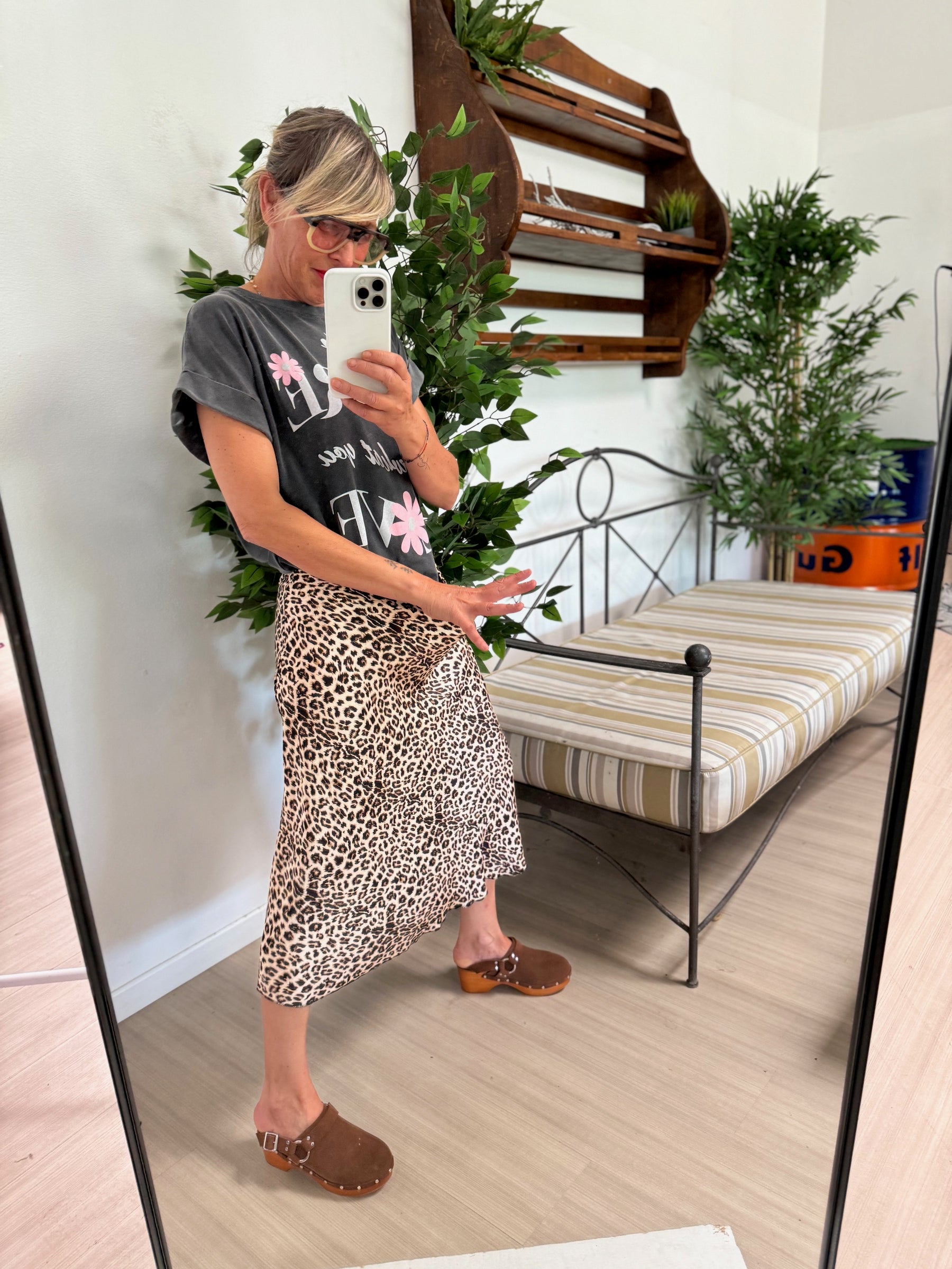 FEMALE - GONNA MIDI - ANIMALIER