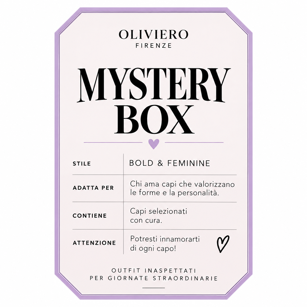 Mystery Box Oliviero Firenze Bold & Feminine