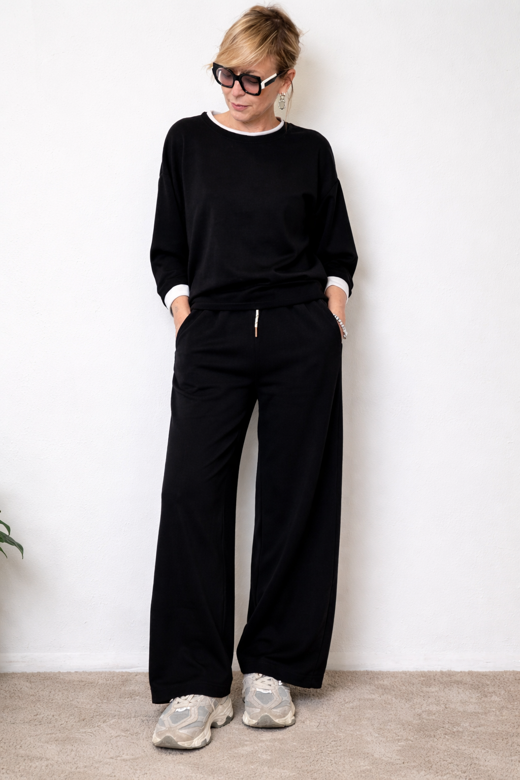 Pantalone Relax Chic Total Black