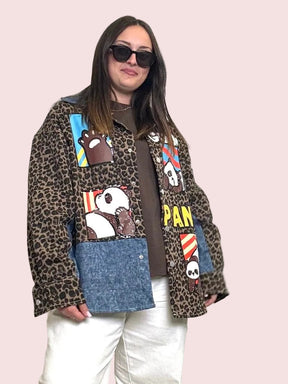 Giacca Vintage Patchwork Animalier
