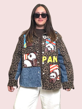 Giacca Vintage Patchwork Animalier